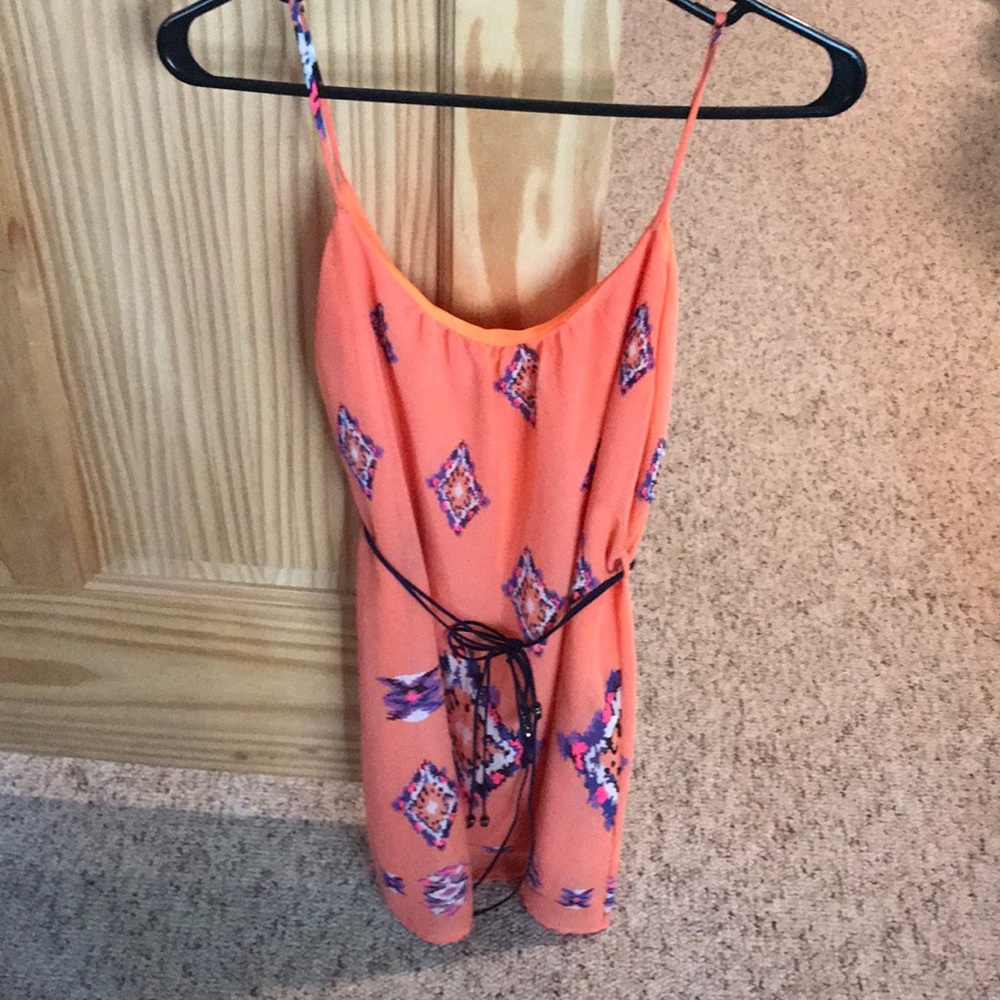Orange summer dress